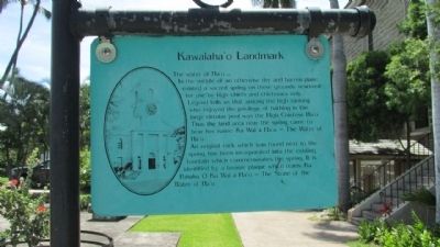 Kawaiaha'o Landmark Marker. Click for full size. Kawaiaha'o Landmark Marker image. Click for full size.