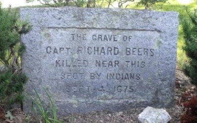 Burial Marker for Capt Richard Beers image. Click for full size.