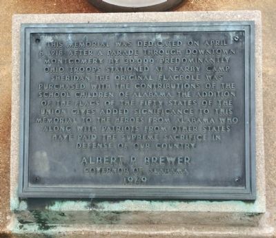 World War I Memorial Marker. Click for full size. World War I Memorial Marker image. Click for full size.