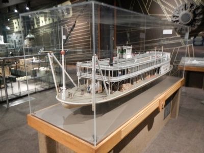 Model of the Steamboat <i>Bertrand</i> image. Click for full size.