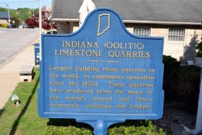 Indiana (Oolitic) Limestone Quarries Marker image. Click for full size.