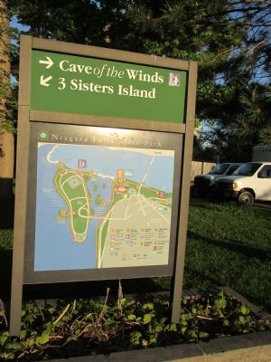 Goat Island Map Adjacent to Marker image. Click for full size.