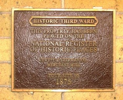 Jewett & Sherman Co. Merchant Mill Marker. Click for full size. Jewett & Sherman Co. Merchant Mill Marker image. Click for full size.