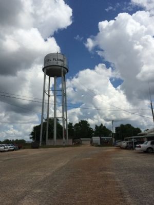 Level Plains water tower and police area. image. Click for full size.