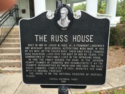 The Russ House Marker image. Click for full size.