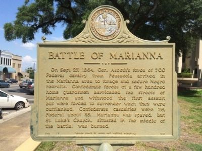Battle of Marianna Marker image. Click for full size.