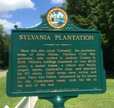 Sylvania Plantation Marker image. Click for full size.
