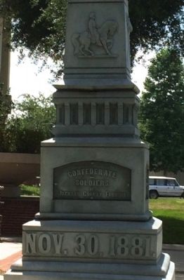Confederate Soldiers Monument Marker - East Panel image. Click for full size.