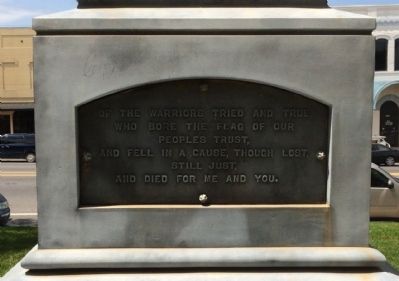 Confederate Soldiers Monument Marker - South Panel image. Click for full size.
