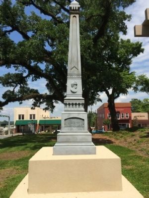 Confederate Soldiers Monument Marker - West image. Click for full size.