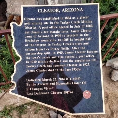 Cleator, Arizona Marker image. Click for full size.