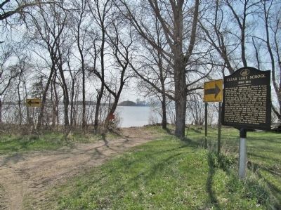 Clear Lake and Marker image. Click for full size.