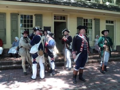 Colonial Soldiers at the Indian King Tavern image. Click for full size.