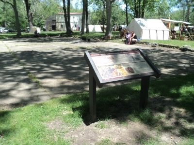 Marker in Allaire Village image. Click for full size.