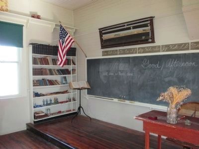 Randall Road Schoolhouse Inside image. Click for full size.