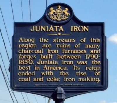 Juniata Iron Marker image. Click for full size.