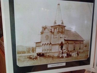 Community Church of Poway circa 1890 image. Click for full size.