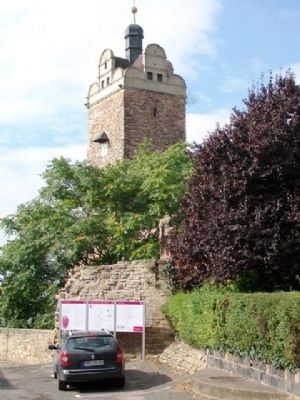 Castle and Chateau Allstedt, and Marker image. Click for full size.