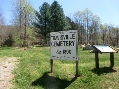Affair at Travisville at entrance to the Cemetery image. Click for full size.