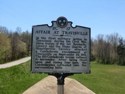 Affair at Travisville Marker image. Click for full size.