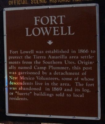 Fort Lowell Marker. Click for full size. Fort Lowell Marker image. Click for full size.