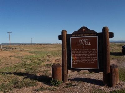 Fort Lowell Marker. Click for full size. Fort Lowell Marker image. Click for full size.