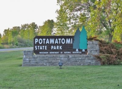 Potawatomi State Park Sign image. Click for full size.