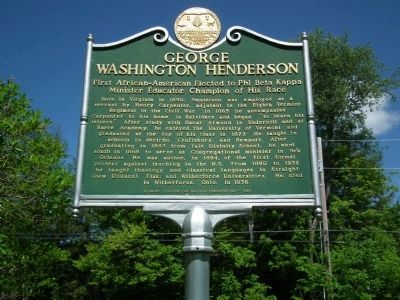 George Washington Henderson Marker image. Click for full size.
