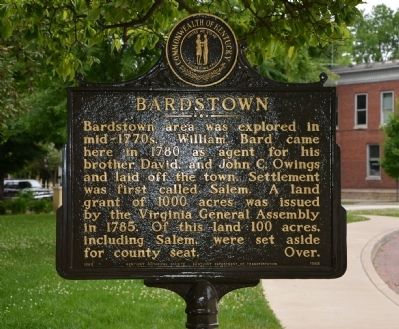 Bardstown Marker image. Click for full size.