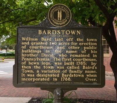 Bardstown Marker image. Click for full size.