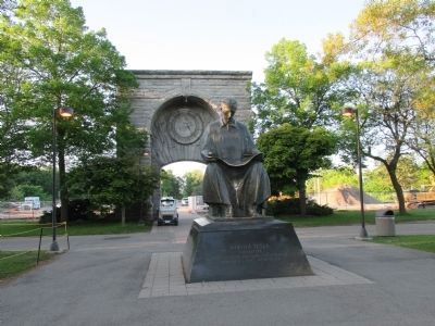 Front of Power Portal and Tesla Statue. Click for full size. Front of Power Portal and Tesla Statue image. Click for full size.