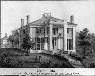 Mount Ida,<br>built by Wm. Ellicott,<br> Residence of the Hon. Jno. S. Tyson image. Click for full size.