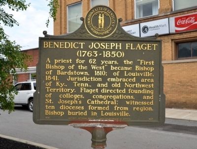 Benedict Joseph Flaget Marker. Click for full size. Benedict Joseph Flaget Marker image. Click for full size.