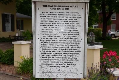 The Harrison-Smith House Marker image. Click for full size.