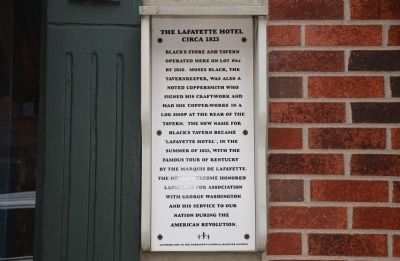 The Lafayette Hotel Marker image. Click for full size.
