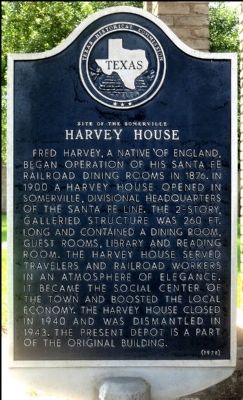 Site of Harvey House Marker image. Click for full size.