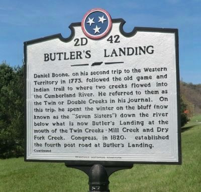 Butler's Landing Marker image. Click for full size.