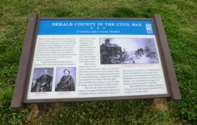 DeKalb County in the Civil War Marker image. Click for full size.