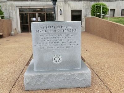 Veterans Memorial DeKalb County Tennessee Marker image. Click for full size.