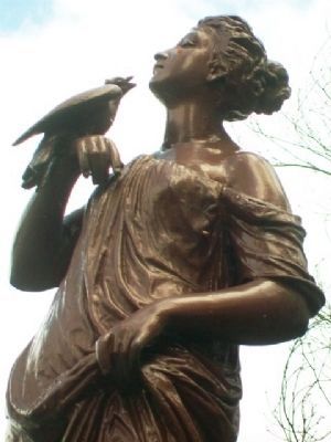 Miss Carrie M. White Fountain Statue image. Click for full size.