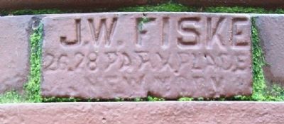 Miss Carrie M. White Fountain Sculptor's Mark image. Click for full size.