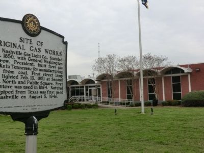 Site of Original Gas Works Marker image. Click for full size.