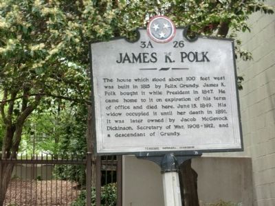 James K. Polk Marker image. Click for full size.