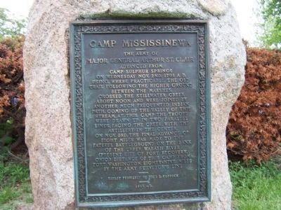 Camp Mississinewa Marker image. Click for full size.