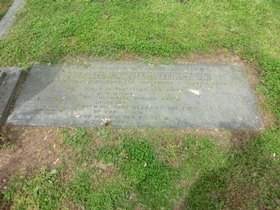 Brig. Gen. Felix K. Zollicoffer CSA grave marker monument image. Click for full size.