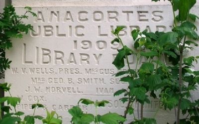Anacortes Carnegie Library Cornerstone image. Click for full size.