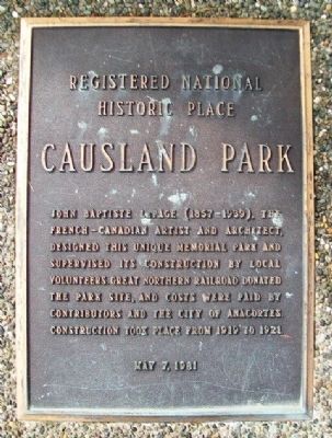 Causland Park Marker image. Click for full size.