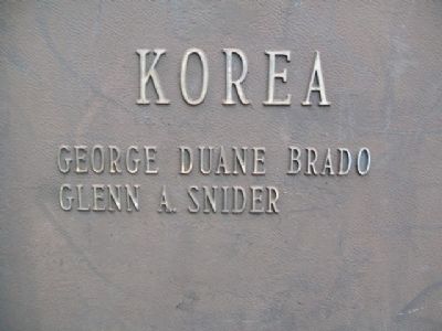 War Memorial Korea Honor Roll. Click for full size. War Memorial Korea Honor Roll image. Click for full size.