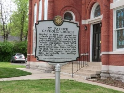 St. Patrick Catholic Church Marker. Click for full size. St. Patrick Catholic Church Marker image. Click for full size.