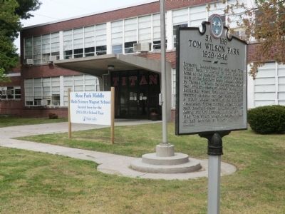 Tom Wilson Park Marker. Click for full size. Tom Wilson Park Marker image. Click for full size.